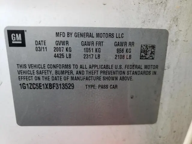 2011 CHEVROLET MALIBU 1LT  