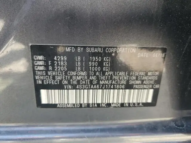 2018 SUBARU IMPREZA   