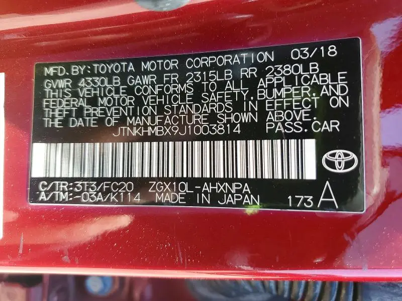 2018 TOYOTA C-HR XLE  