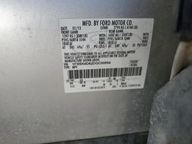 2013 FORD EXPLORER XLT