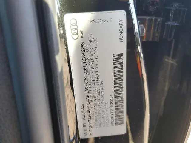 2017 AUDI A3 PRESTIGE  