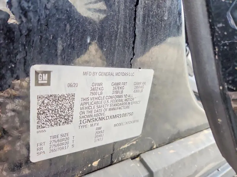 2021 CHEVROLET TAHOE K1500 LT  