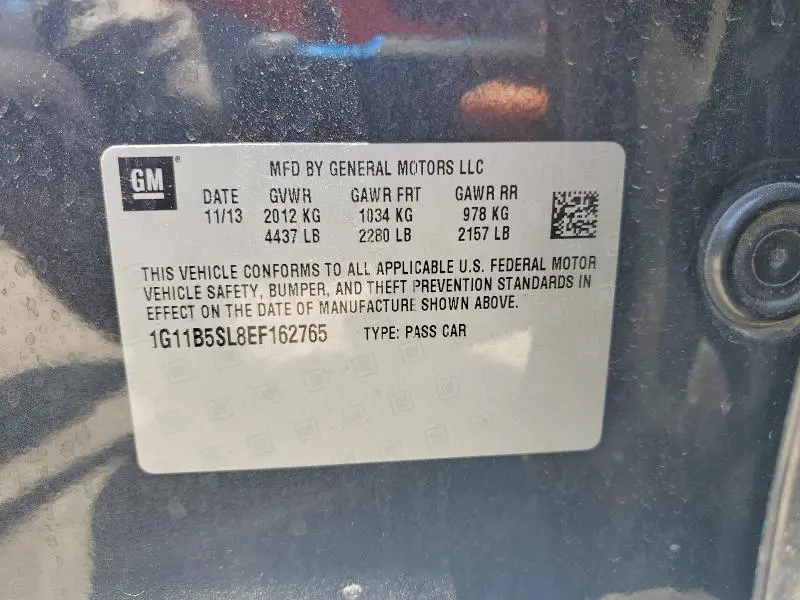 2014 CHEVROLET MALIBU LS  