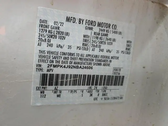 2022 FORD EDGE SEL  