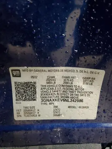 2022 CHEVROLET EQUINOX LT  