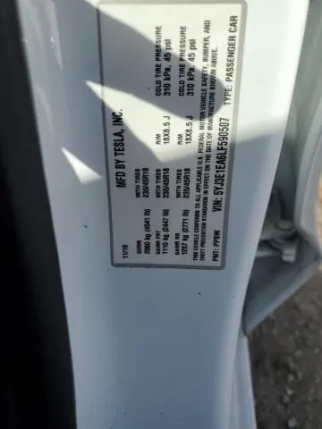 2020 TESLA MODEL 3   