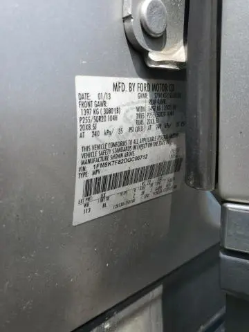 2013 FORD EXPLORER LIMITED  
