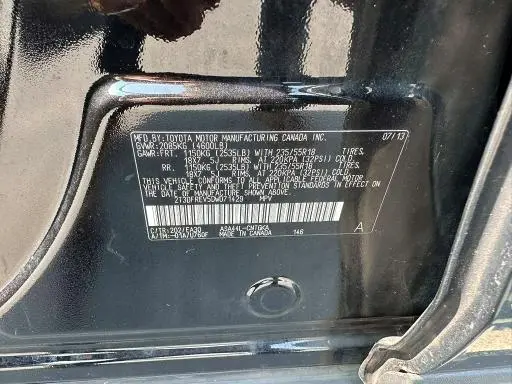 2013 TOYOTA RAV4 LIMITED  