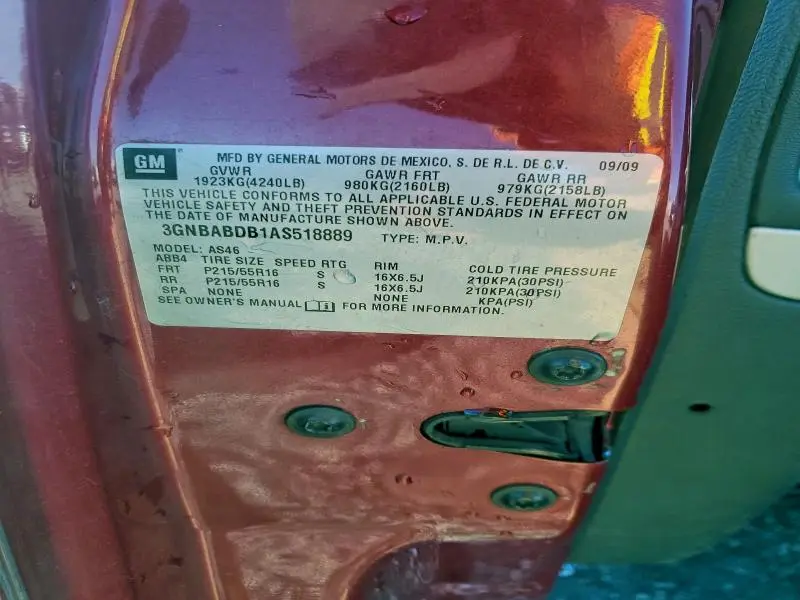 2010 CHEVROLET HHR LT  