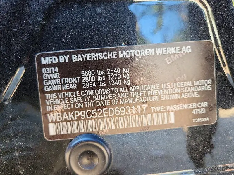 2014 BMW 550 XI  