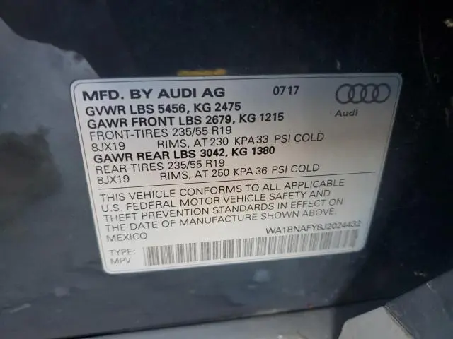 2018 AUDI Q5 PREMIUM PLUS  