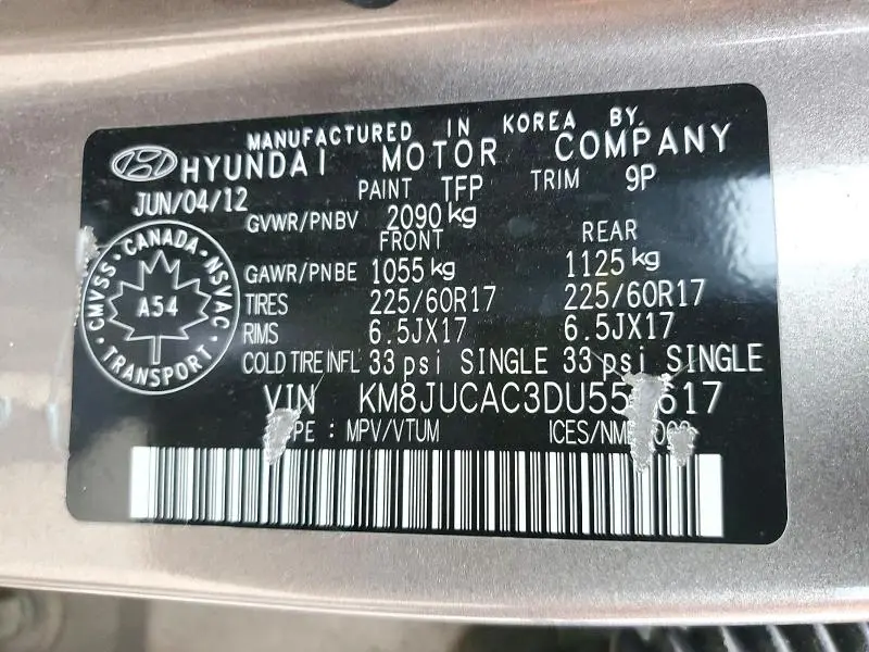 2013 HYUNDAI TUCSON GLS  