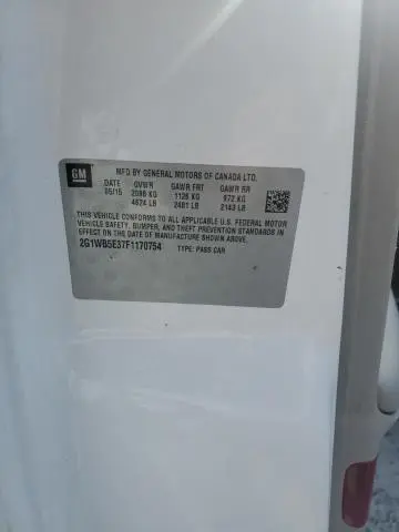 2015 CHEVROLET IMPALA LIMITED LT  