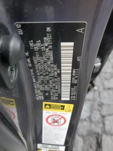 2012 TOYOTA HIGHLANDER BASE  