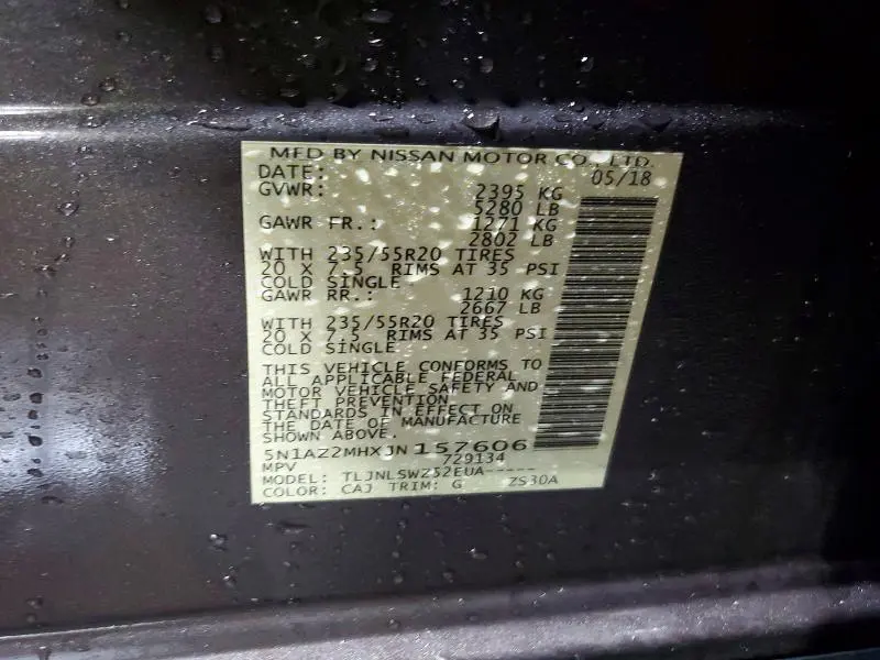 2018 NISSAN MURANO S  