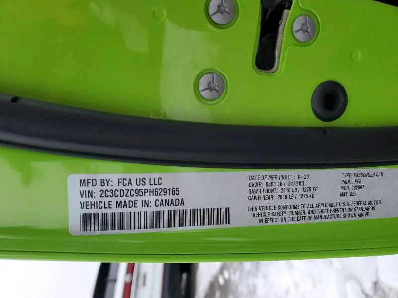 2023 DODGE CHALLENGER SRT HELLCAT  