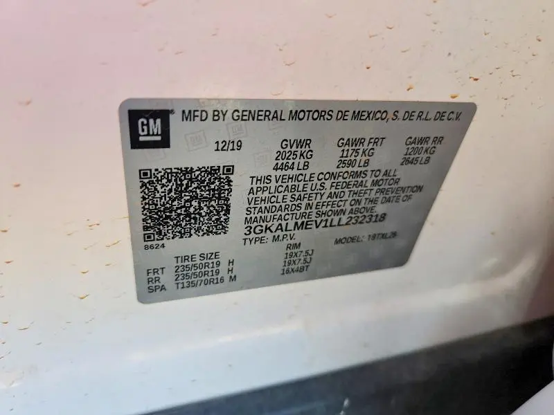 2020 GMC TERRAIN SLE  