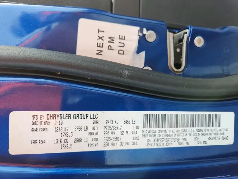 2010 DODGE JOURNEY SXT  