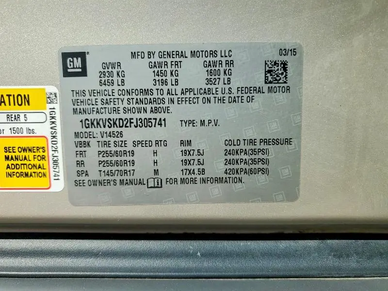 2015 GMC ACADIA SLT-2  