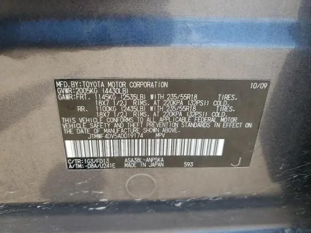 2010 TOYOTA RAV4 SPORT  