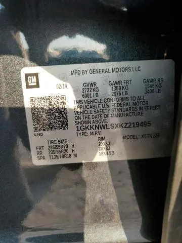 2019 GMC ACADIA SLT-2  