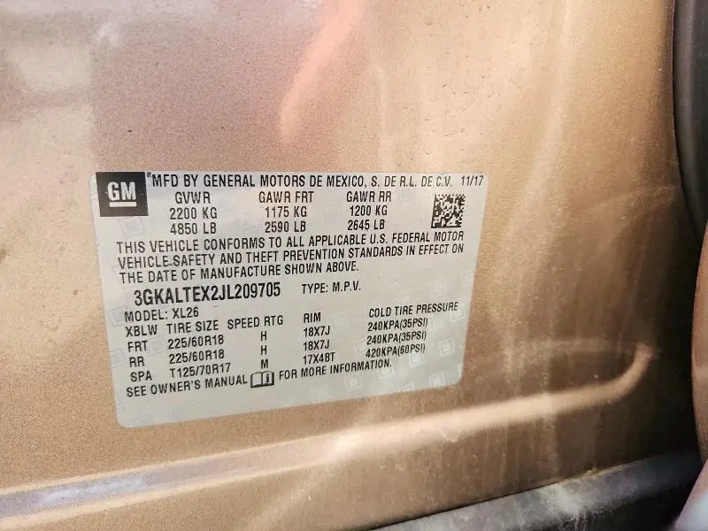 2018 GMC TERRAIN SLE  