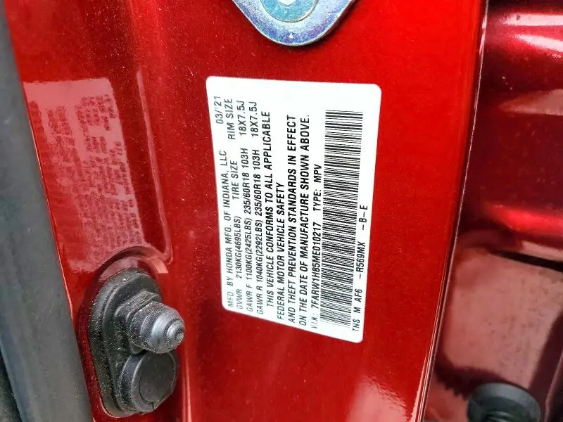 2021 HONDA CR-V EXL  
