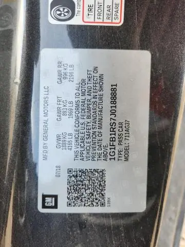 2018 CHEVROLET CAMARO LT  