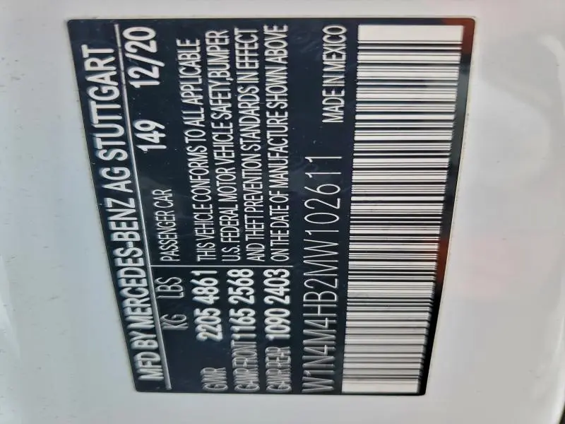 2021 MERCEDES-BENZ GLB 250 4MATIC  