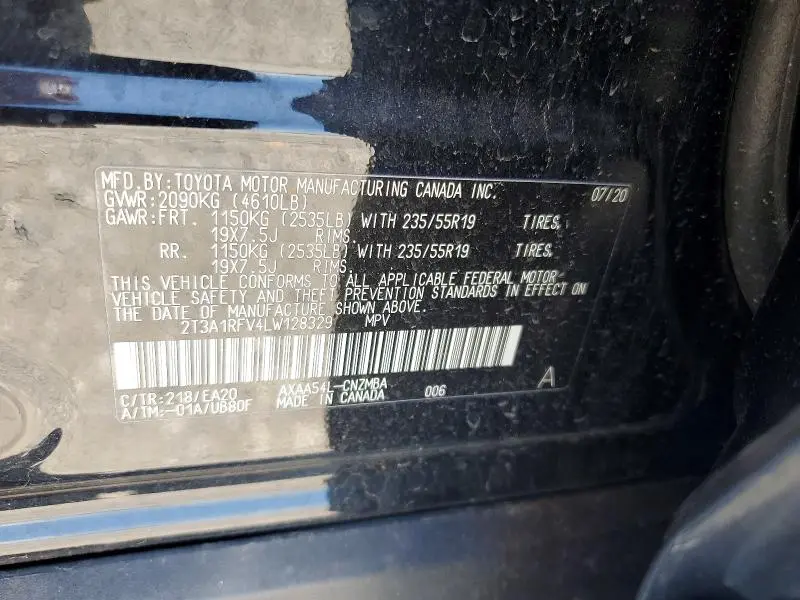 2020 TOYOTA RAV4 XLE PREMIUM  