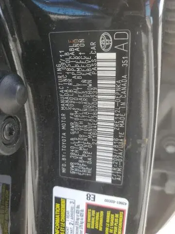 2011 TOYOTA COROLLA BASE  