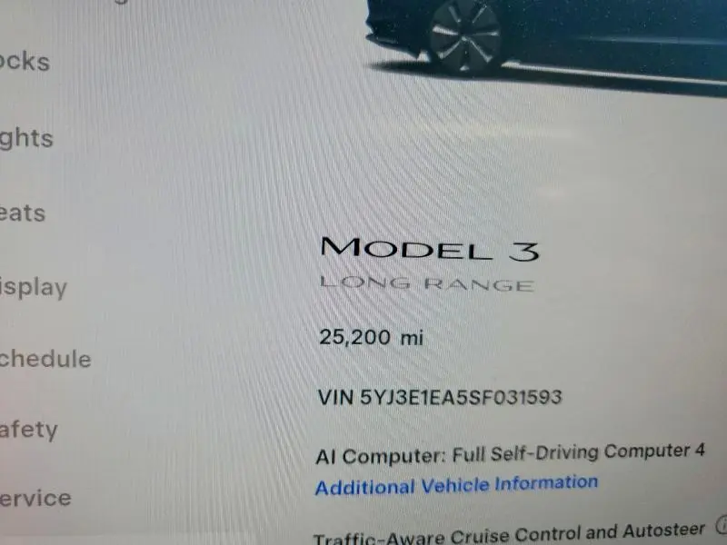 2025 TESLA MODEL 3   