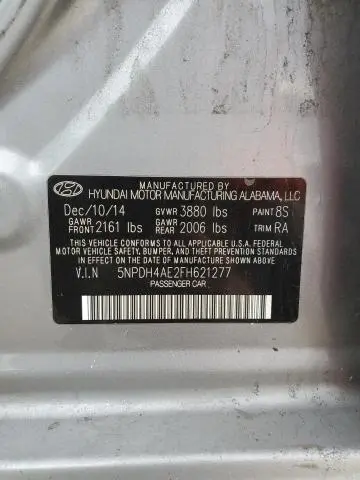 2015 HYUNDAI ELANTRA SE  