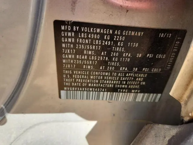 2014 VOLKSWAGEN TIGUAN S