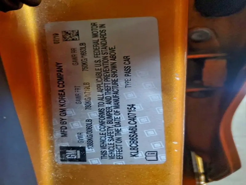 2020 CHEVROLET SPARK LS  