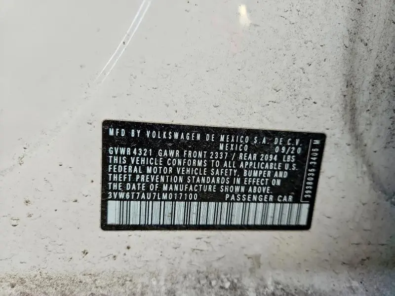 2020 VOLKSWAGEN GTI S  