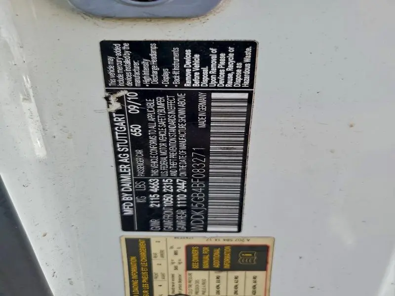 2011 MERCEDES-BENZ E 350  