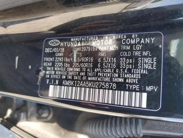 2019 HYUNDAI KONA SE  