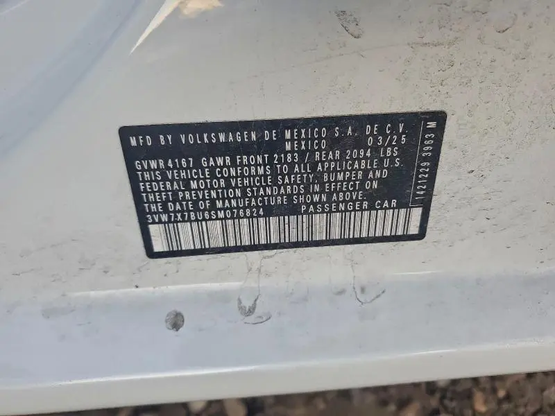 2025 VOLKSWAGEN JETTA SE  