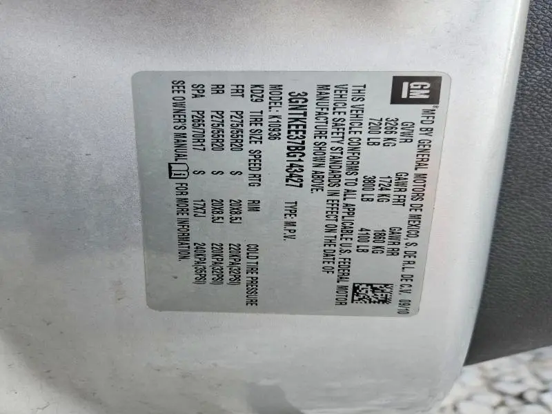 2011 CHEVROLET AVALANCHE LS  