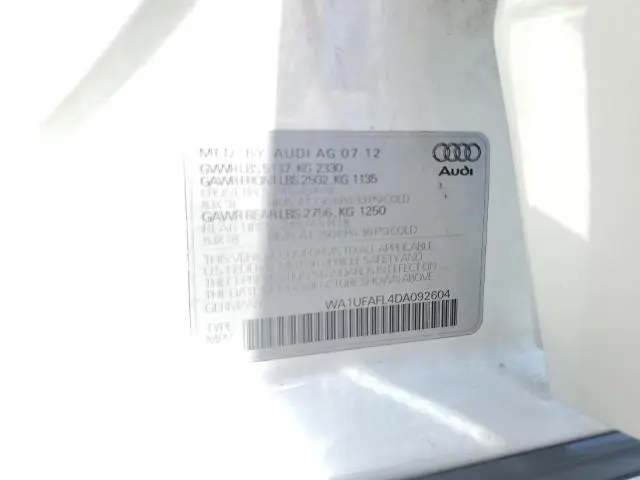 2013 AUDI A4 ALLROAD PREMIUM PLUS  