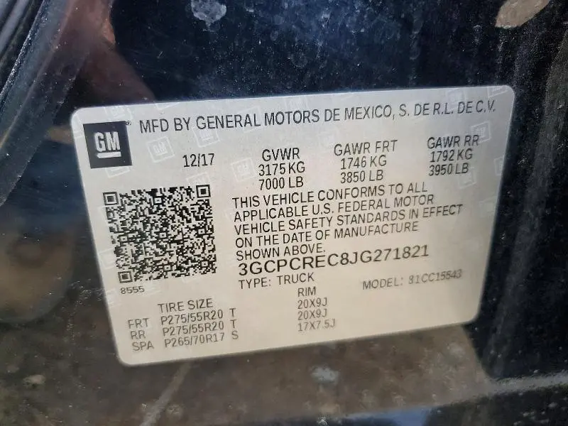 2018 CHEVROLET SILVERADO C1500 LT  