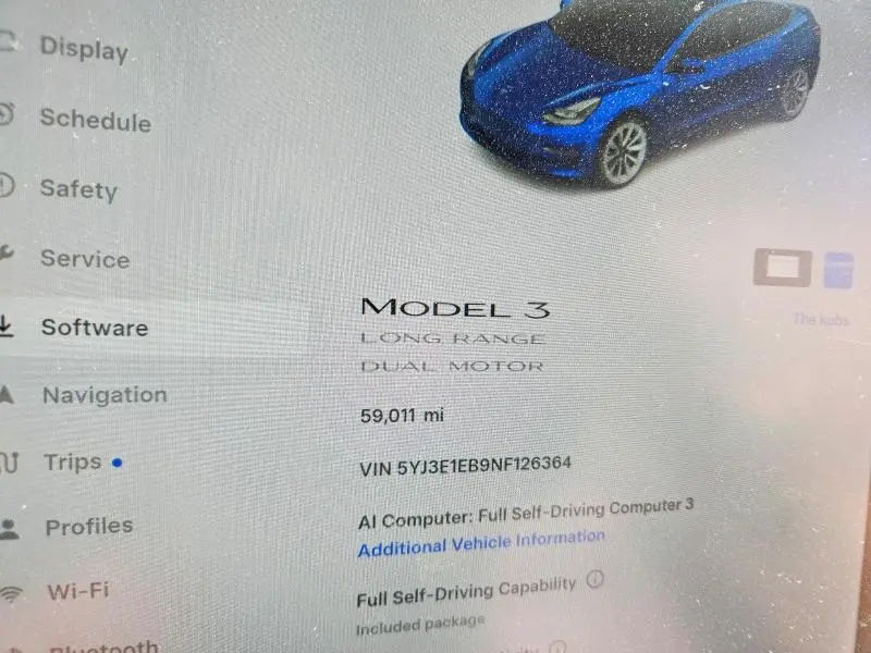 2022 TESLA MODEL 3   