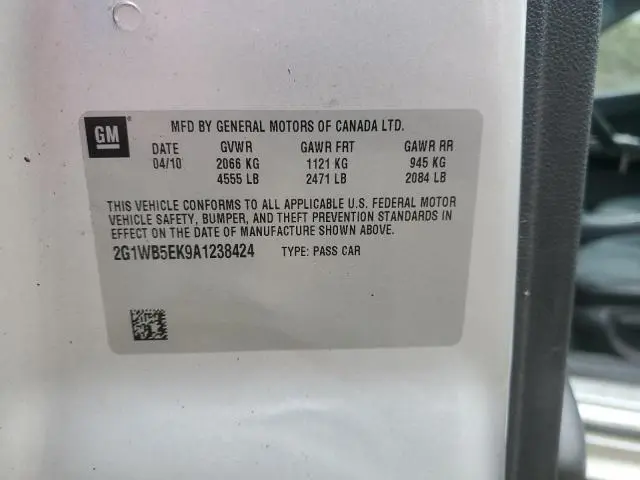 2010 CHEVROLET IMPALA LT  