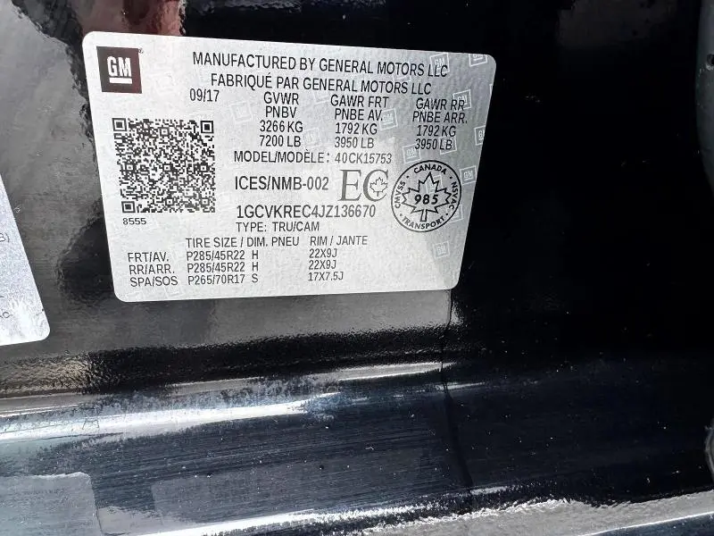 2018 CHEVROLET SILVERADO K1500 LT  