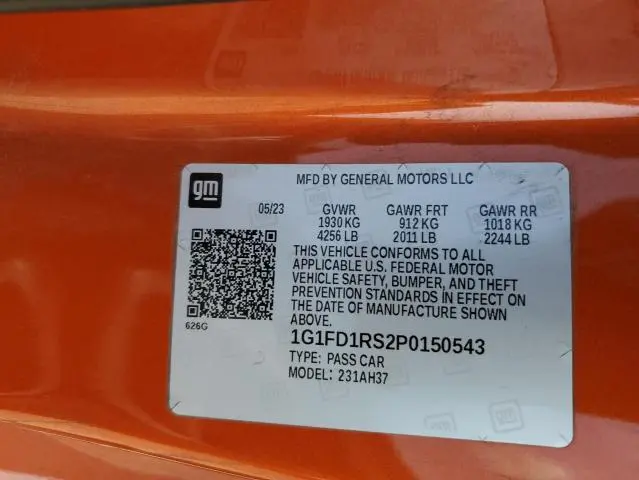 2023 CHEVROLET CAMARO LT