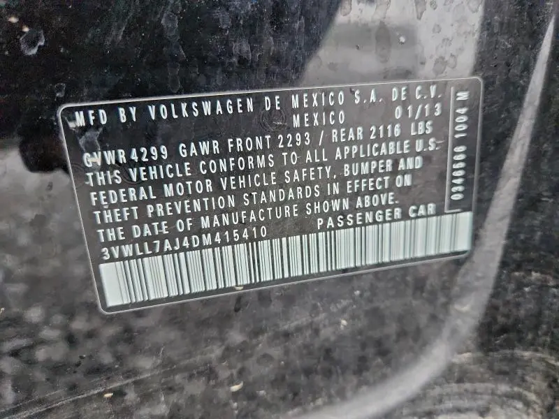 2013 VOLKSWAGEN JETTA TDI  