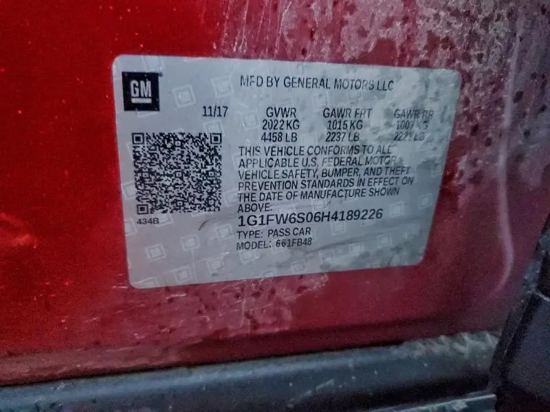 2017 CHEVROLET BOLT EV LT  