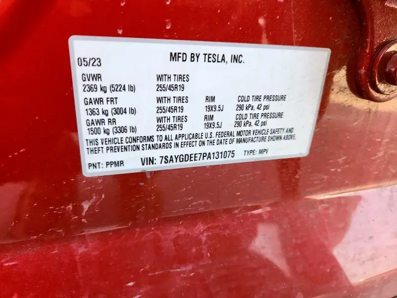 2023 TESLA MODEL Y   