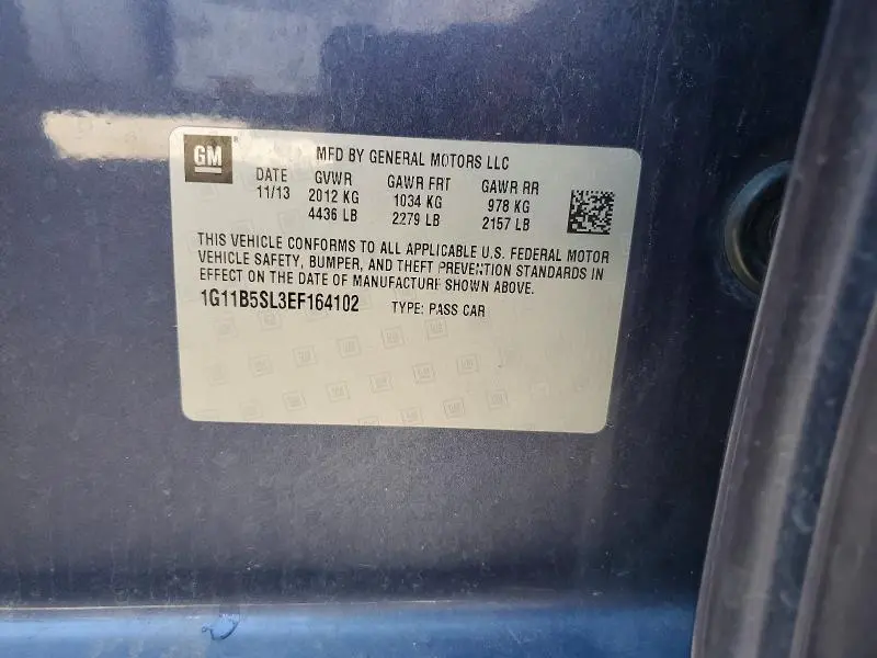 2014 CHEVROLET MALIBU LS  